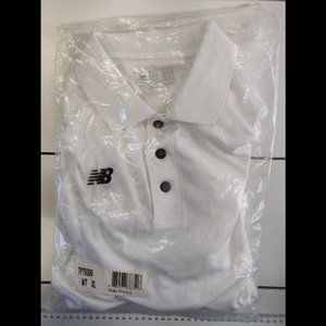 New Old Stock New Balance White Golf Polo Size:XL
